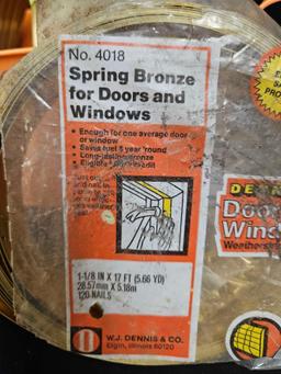 Bin with Spring Bronze for Doors and Windows, and electric device