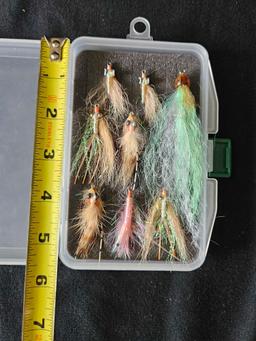 ORVIS FLY FISHING BOX WITH 7 FLIES