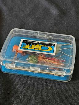 CLIFF CASPER, WY FLY FISHING BOX WITH FLIES