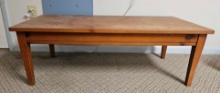 VINTAGE PINE WOODEN COFFEE TABLE