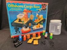 VTG FISHER PRICE OFFSHORE CARGO BASE In Box with Accessories