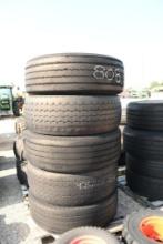 FIVE 425/65R22.5 TIRES