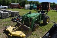 John Deere 4100 Loader Mower Tractor