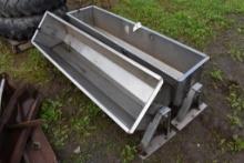 2 Stainless Steel Tipping Feeders