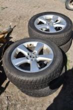 4 Mastercraft 235/55R18 Tires on 5 Lug Rims