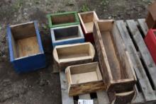 8 Wooden Planters