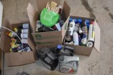 Large Group of Cleaner, Oil , Spray Paint, As Pictured