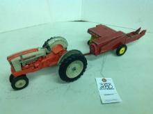 Ford 901 tractor & New Holland baler