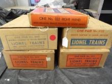 (5) Boxes Of Remote & Manual "O" Guage Switches, 022, 042