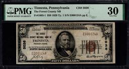 1929 $50 Tionesta PA National PMG 30