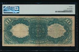 1880 $10 Jackass Legal Tender Note PMG 20