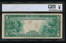 1914 $5 Cleveland FRN PCGS 25
