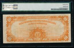 1922 $10 Gold Certificate PMG 25