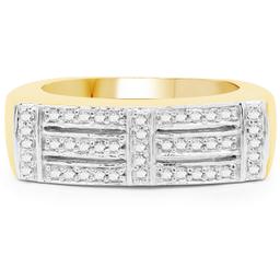 Plated 14KT Yellow Gold 0.25ctw Diamond Ring