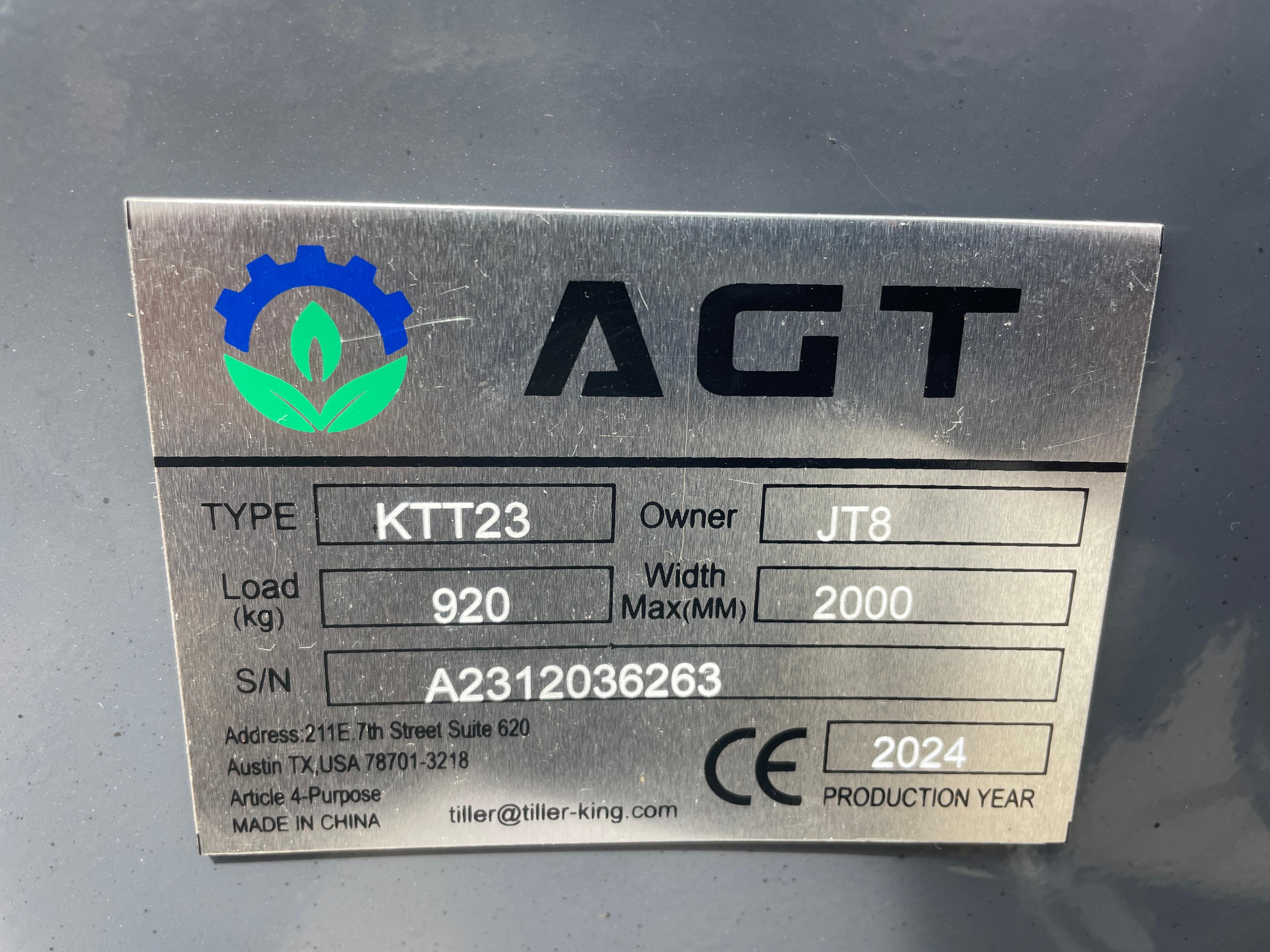 New AGT KTT23 Mini Stand On Skid Loader