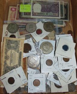 Variety of Foreign Coins & Notes: Canada, Costa