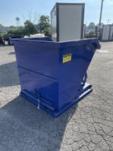 New Hopper Dumpster W/ Fork Inserts