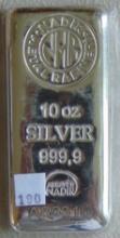 10 Oz. Nadir Silver Bar .999