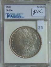 1880 Morgan Dollar Tru Grade MS63.
