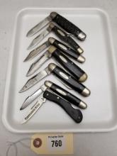 (7) Assorted Vintage Case XX Folding Knives