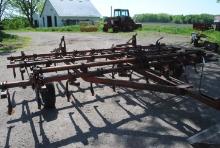 16' Pull-Type Field Cultivator with 2-Bar Harrow