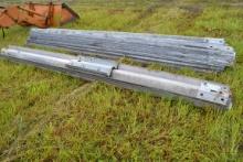 Guard rail sections, approx. 30 pieces 13' long,