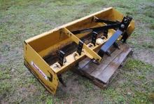 King Kutter 72" 3-point box blade with scarifier teeth, always shedded