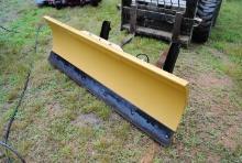 Curtis 78" Snow plow that fits John Deere 460 loader, has 30 degree angle, always shedded