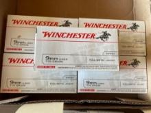 Assortment of Winchester 9mm Luger Ammo