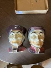 2 Royal Copley wall pocket head vases......Shipping