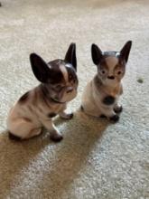 2 Vintage porcelain Bulldogs, miniature dolls (from McDonalds)