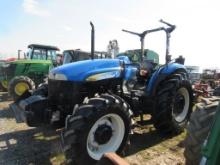 NH T5040 Tractor, 4WD, Dual Remotes, ROPS,