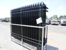 Galvanized Steel Fence & Connectors 20 Panels, 10' W x 7' H (New)