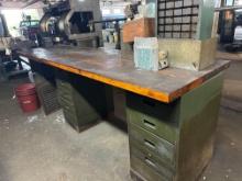 (2) Vintage Work Benches & Contents-See pics