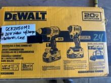 New Dewalt 20v Cordless Drill/Impact Combo Set Model DCK2050M2