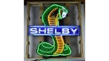 Shelby Cobra Neon Sign In Shaped Steel Can
