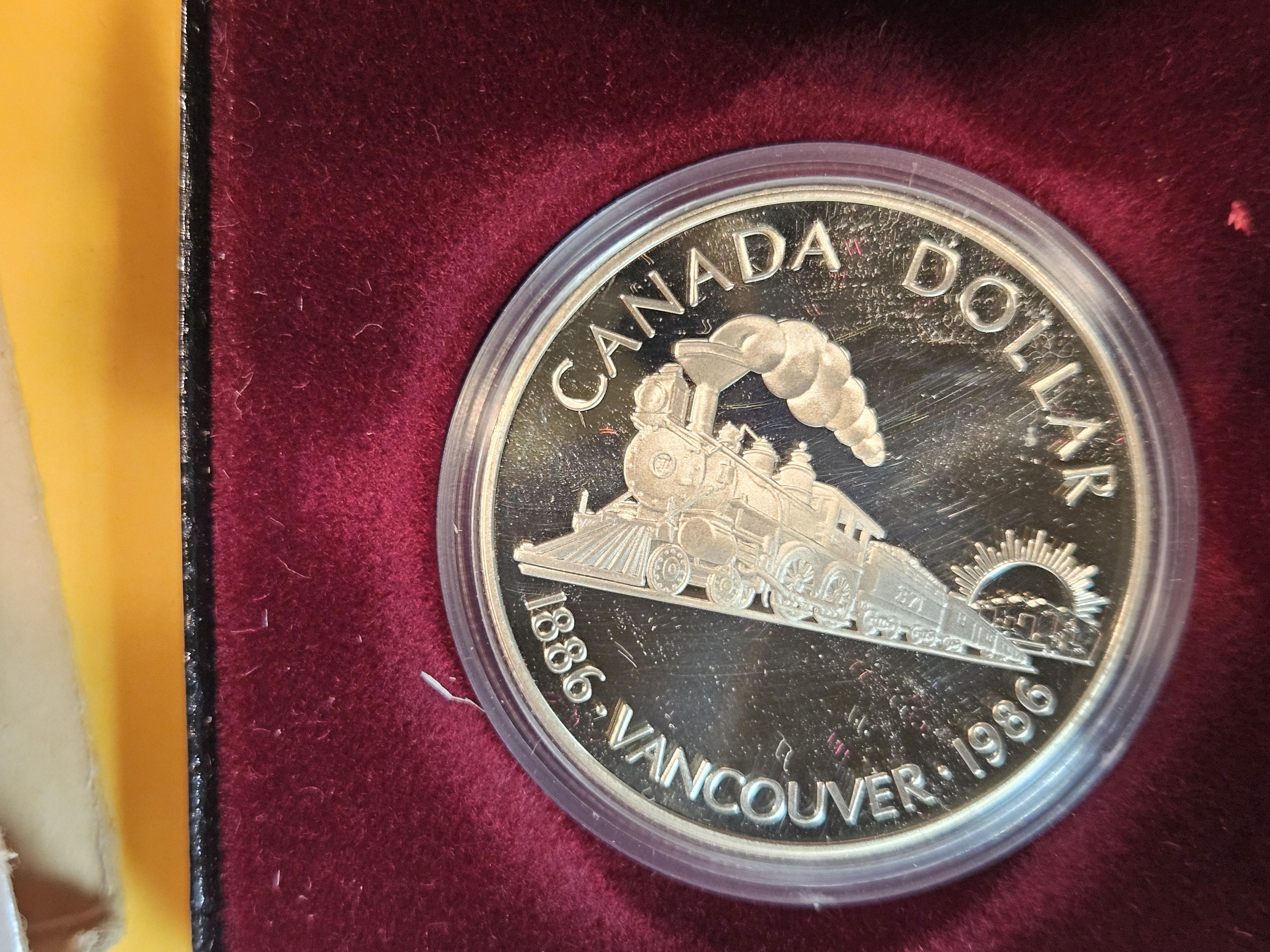 1986 Proof Deep Cameo Canada Silver Dollar