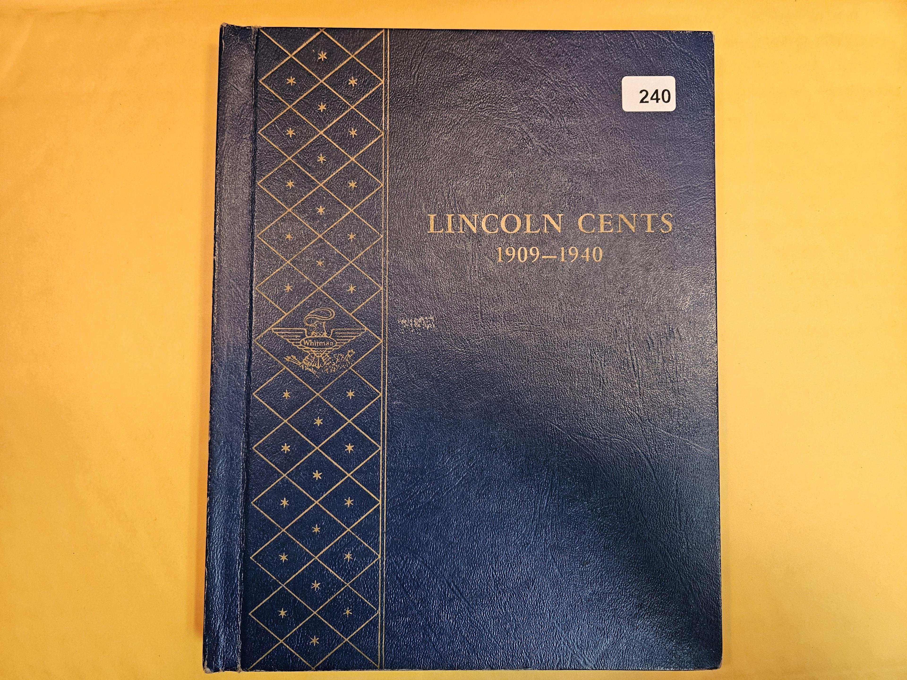 Mostly complete 1909 - 1940 Lincoln Wheat cent collection