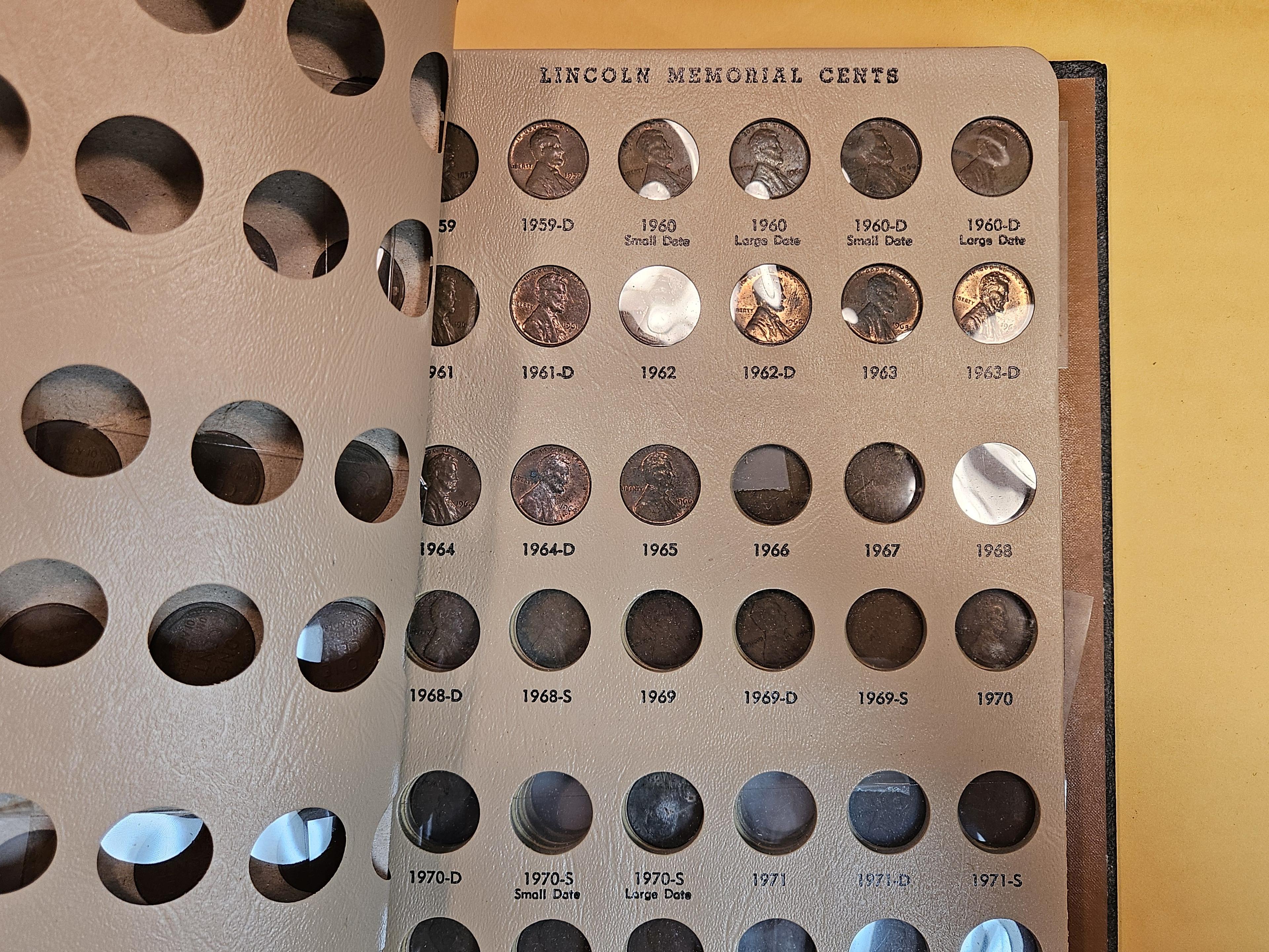 Partially Complete Lincoln Wheat cent collection in Dansco Album