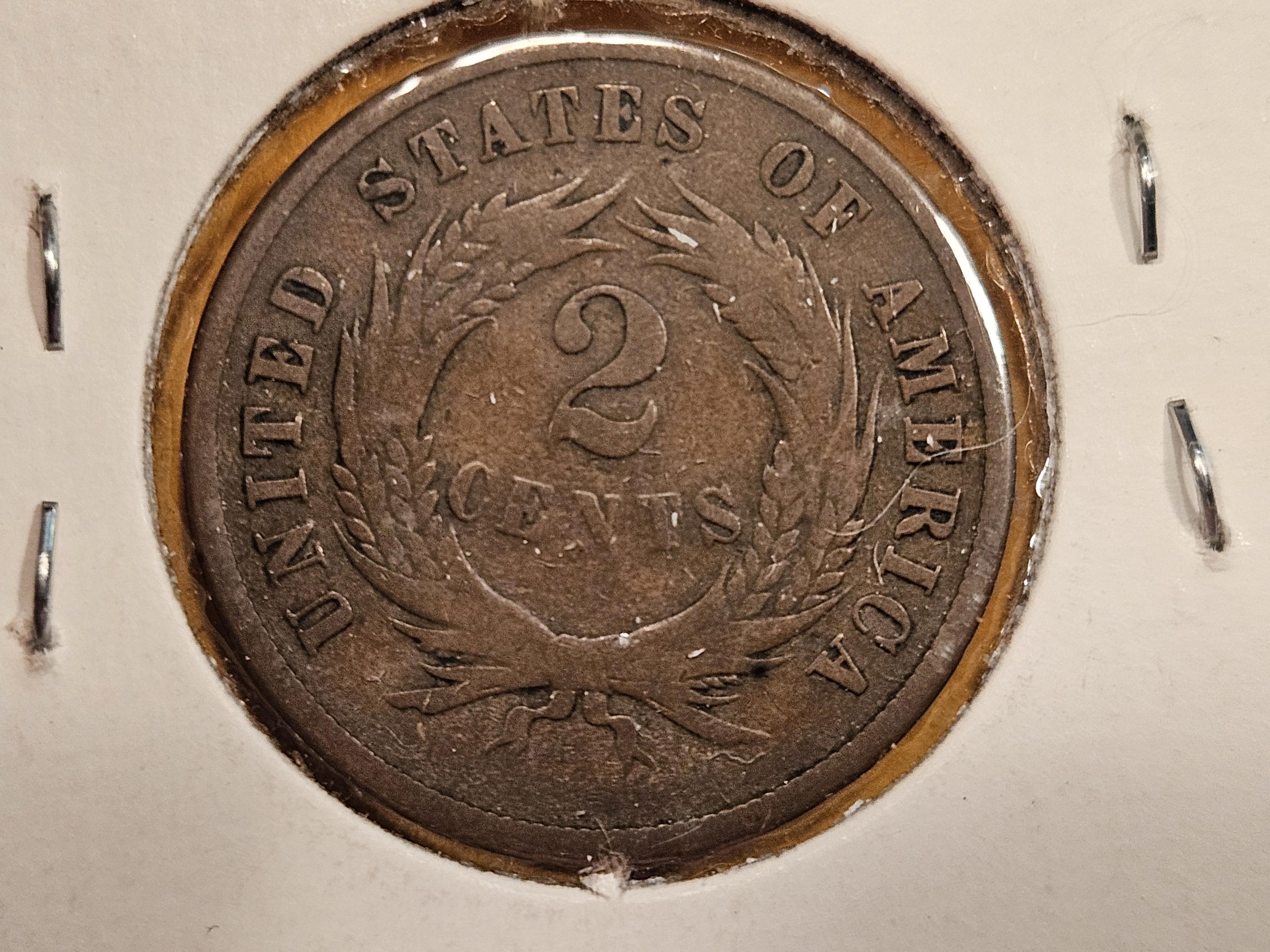 Better Date 1871 Two Cent piece