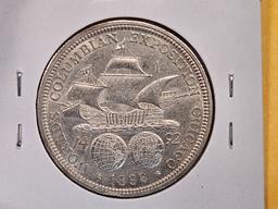 Choice Brilliant Uncirculated 1892 Columbian Commemorative Half Dollar