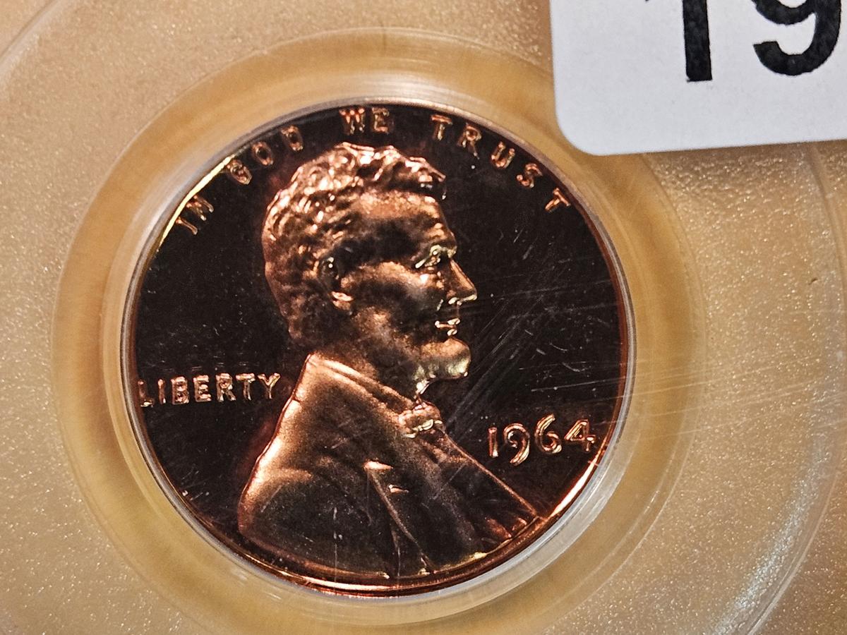 PCGS! OGH 1964 Lincoln Cent in Proof 66 CAMEO