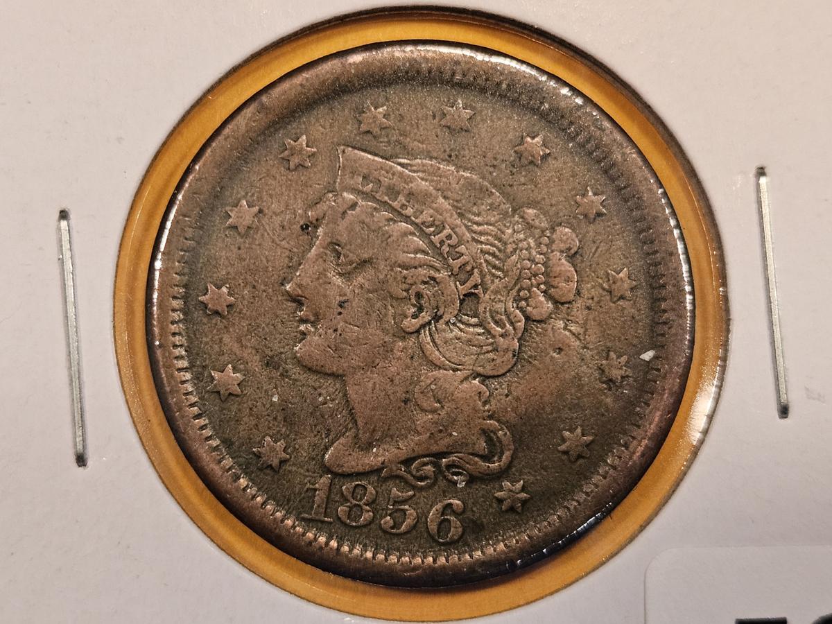 1856 Braided Hair Large Cent