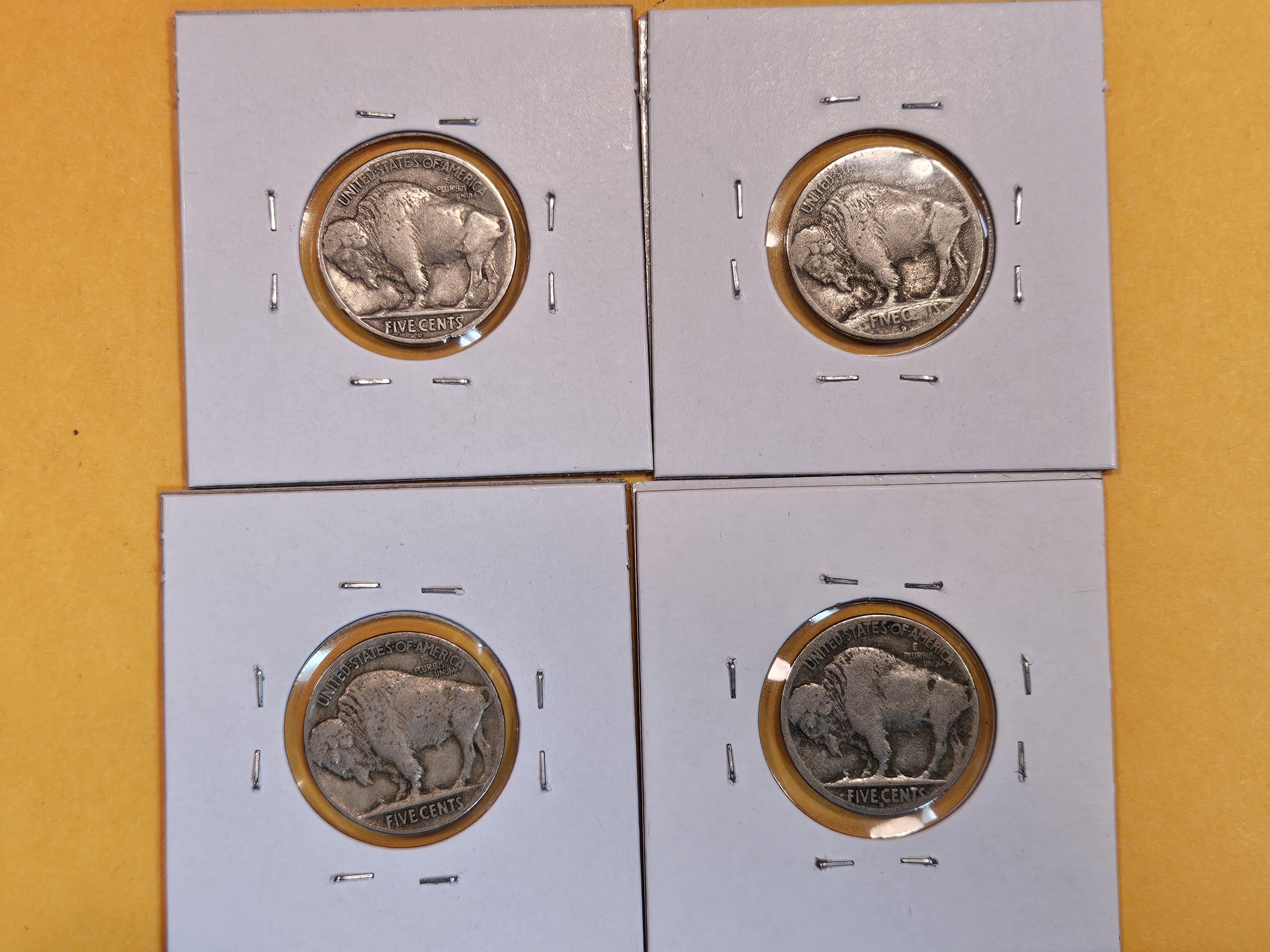 Four better date Buffalo Nickels