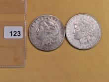 1899-O and 1900-O Morgan Dollars