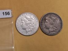1882 and 1904 Morgan Dollars