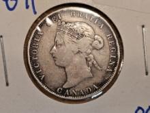 1871 Canada silver 25 cents