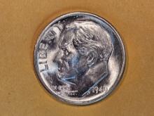 GEM Brilliant Uncirculated 1949-S silver Roosevelt Dime