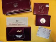 Two Proof Deep Cameo Commemorative Silver Coin Sets