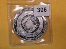 One Troy ounce .999 fine silver Proof art round